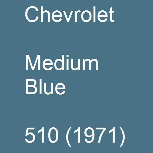 Chevrolet, Medium Blue, 510 (1971).